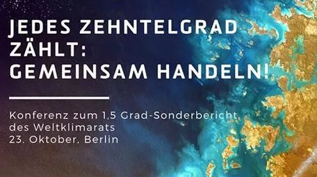 Bild Konferenz 1,5 Grad Sonderbericht IPCC