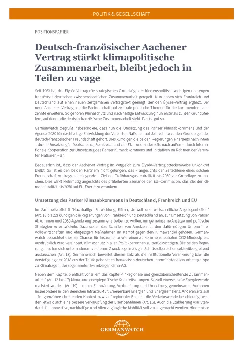 Gesamtkommentar zum Aachener Vertrag