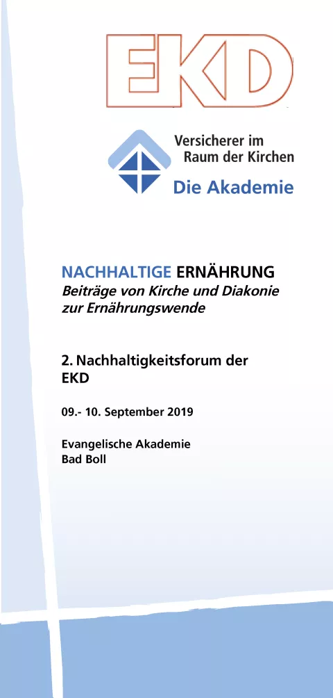 Flyer Nachhaltigkeitsforum der EKD