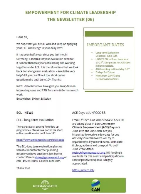 Cover ECL Newsletter 6