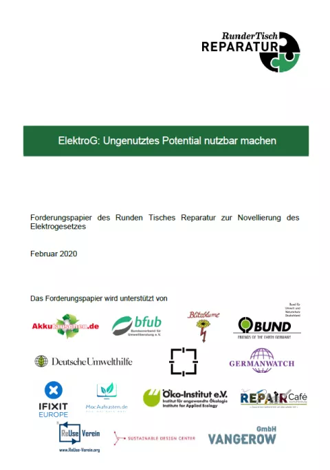 Forderungspapier - ElektroG