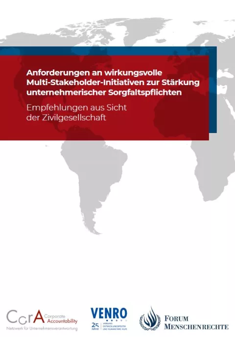MSI zur Stärkung unternehmerischer Sorgfaltspflichten