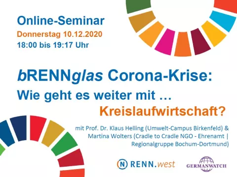Titel bRENNglas Corona Kreislaufwirtschaft
