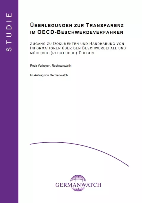 Publikation: Überlegungen zur Transparenz im OECD-Beschwerdeverfahren