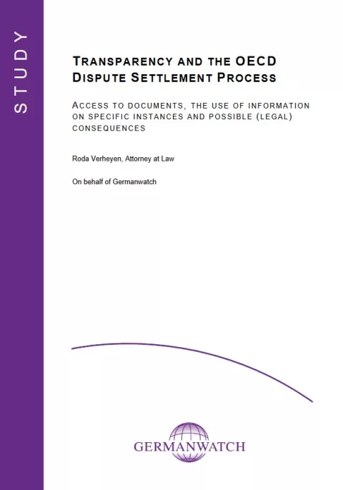 Publikation: Transparency and the OECD dispute settlement process