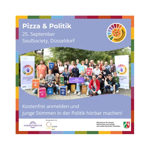 Einladung zu Pizza & Politik 2025