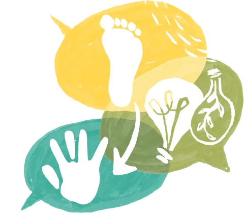 Logo Handabdruck und Fußabdruck