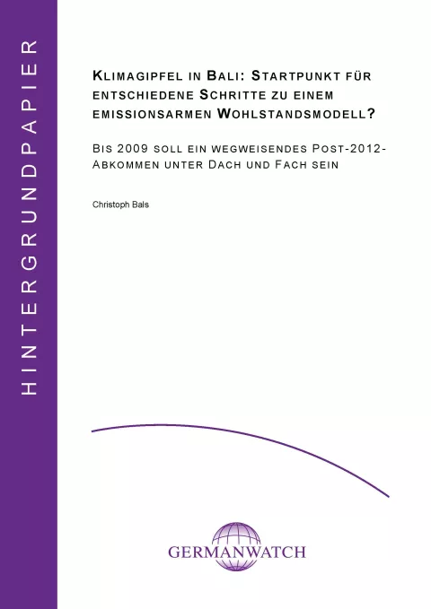 Cover Vorbereitungspapier COP 13