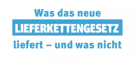 Cover: Analyse der Initiative Lieferkettengesetz