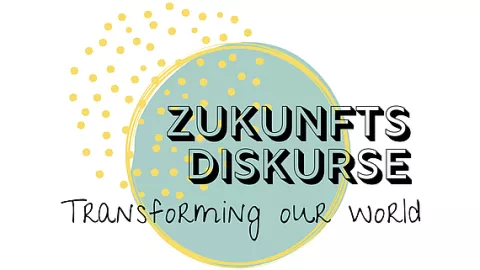 Podiumsdiskussion - Zunkunfts Diskurse Logo