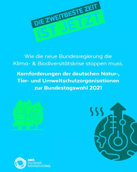 Cover: Forderungspapier DNR_Kernforderungen zur Bundestagswahl 2021