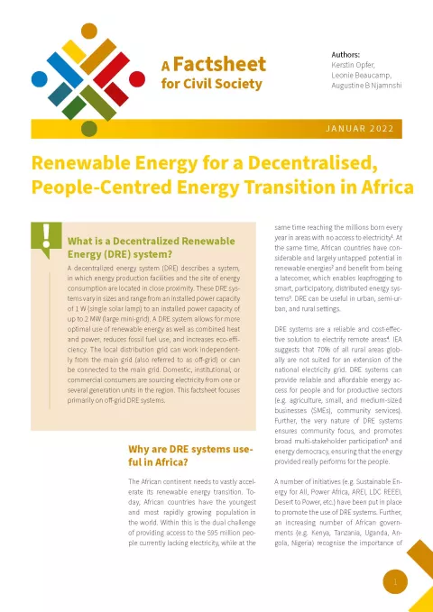 Titelbild Renewable Energy