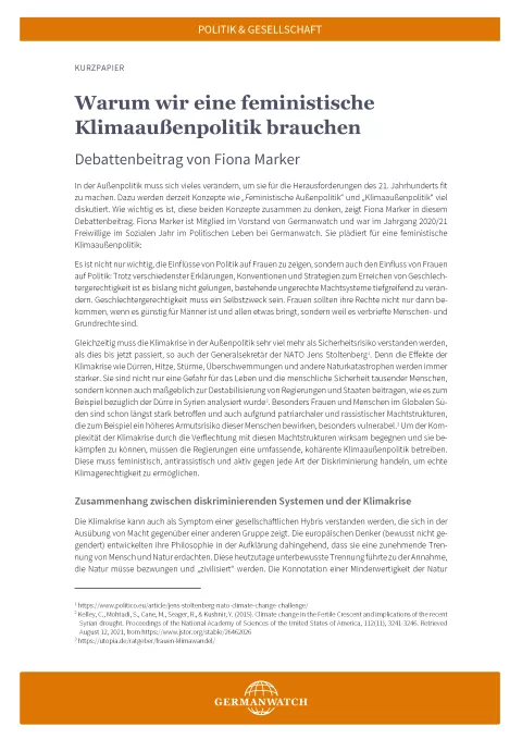 Titelseite der Publikation