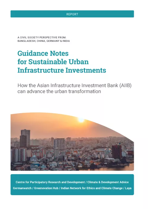 Cover Leitfaden Nachhaltige Infrastruktur Investition