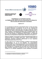 Cover Empfehlungspapier Einführung eines effektiven Beschwerdemechanismus Cover Empfehlungspapier Einführung eines effektiven Beschwerdemechanismus