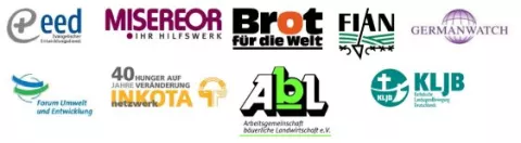 Logos: EED-MISEREOR-BfdW-FIAN-GW-FUuE-INKOTA-AbL-KLJB Logos: EED-MISEREOR-BfdW-FIAN-GW-FUuE-INKOTA-AbL-KLJB
