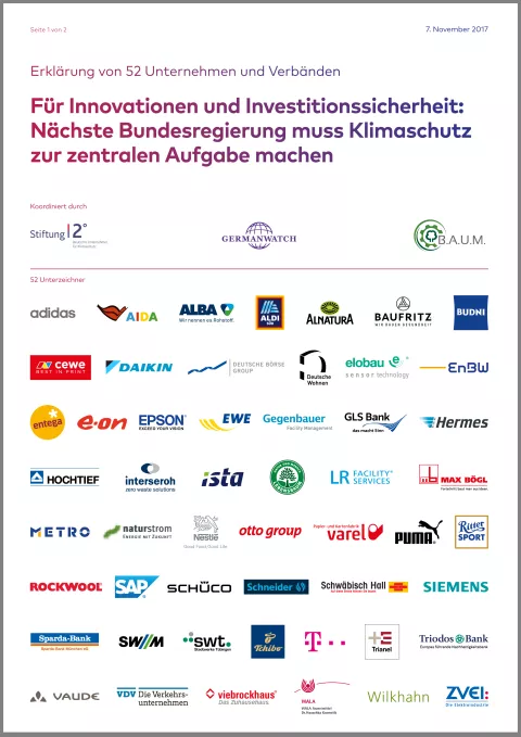 Cover: Unternehmenserklärung für Innovation und Innovationssicherheit Cover: Unternehmenserklärung für Innovation und Innovationssicherheit