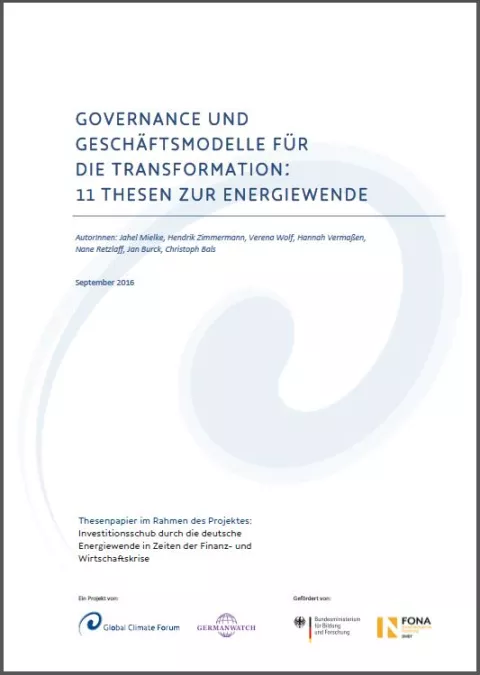 Cover: 11 Thesen zur Energiewende Cover: 11 Thesen zur Energiewende