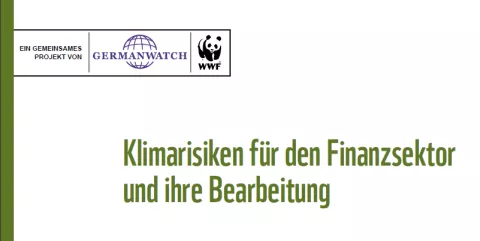 Cover G20 Klimarisiken Finanzsektor von WWF Germanwatch Cover G20 Klimarisiken Finanzsektor von WWF Germanwatch