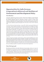 Cover Opportunities for Indo-German