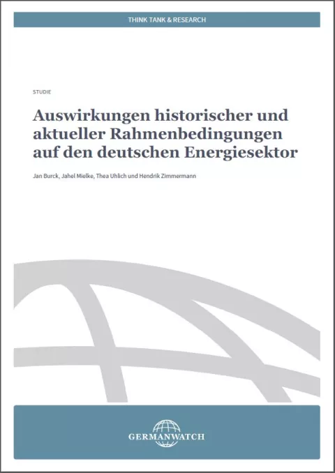 Cover: Studie Rahmenbedingungen Deutscher Energiesektor Cover: Studie Rahmenbedingungen Deutscher Energiesektor