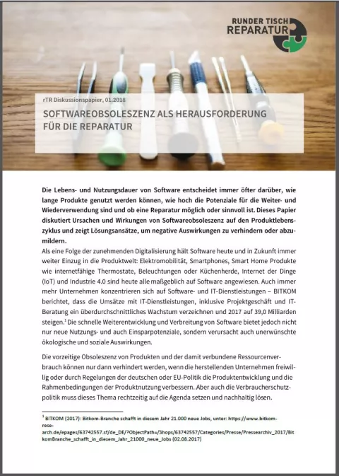 Cover: rRT Publikation Softwareobsoleszenz Cover: rRT Publikation Softwareobsoleszenz