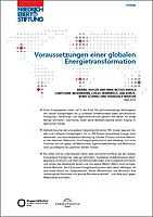 Cover Studie Voraussetzungen einer globalen Energietransformation Cover Studie Voraussetzungen einer globalen Energietransformation