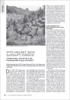 Cover Artikel WTO fuer Forum UE