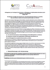 Cover_Stellungnahme zum Vorschlag der EU-Kommission zur Offenlegung von nichtfinanziellen Informationen durch Unternehmen Cover_Stellungnahme zum Vorschlag der EU-Kommission zur Offenlegung von nichtfinanziellen Informationen durch Unternehmen