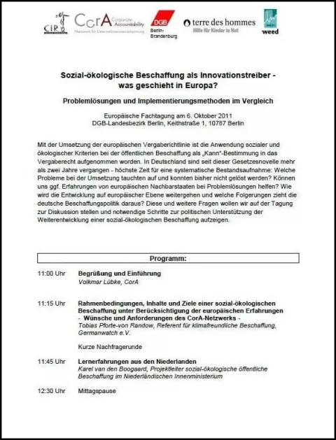 Deckblatt:Sozio-ökonomische Beschaffung Deckblatt:Sozio-ökonomische Beschaffung