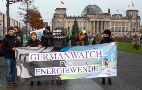 Germanwatch bei Energiewendedemo Germanwatch bei Energiewendedemo