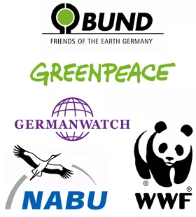 Logos: Germanwatch Greenpeace BUND NABU WWF Logos: Germanwatch Greenpeace BUND NABU WWF