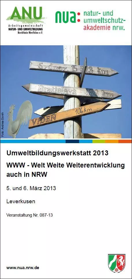 Flyer: NRW Umweltbildungswerkstatt Flyer: NRW Umweltbildungswerkstatt