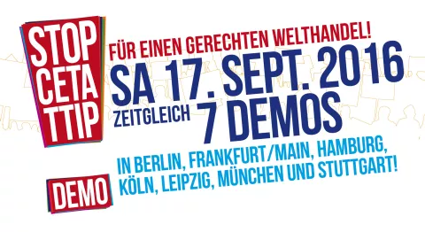 TTIP-Demonstration am 17. September 2016 TTIP-Demonstration am 17. September 2016