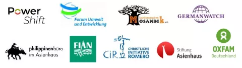 Logoteppich der Veranstaltungsreihe Crashkurs am Mittag – Soziale Bewegungen und die Rohstoffwende