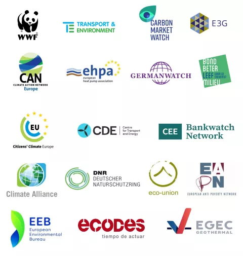 Logoteppich: NGOs, die den Brief unterzeichnet haben