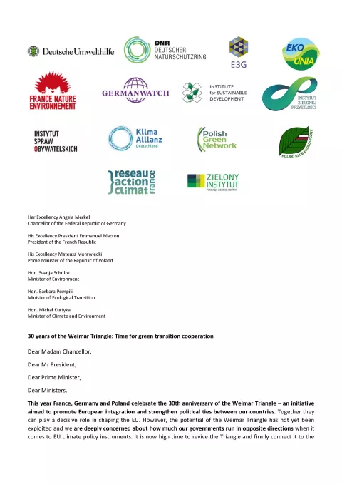 Titelseite Offener Brief