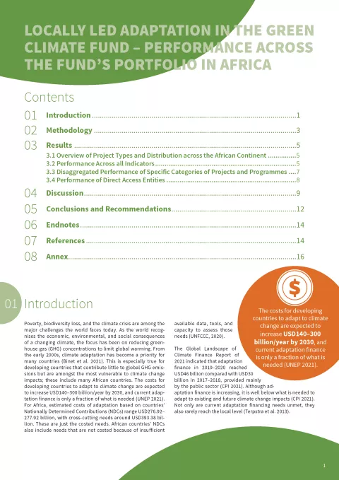 Titelseite Policy Brief