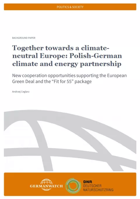 Cover: Together towards a climate-neutral Europe: Polish-German climate and energy partnership.