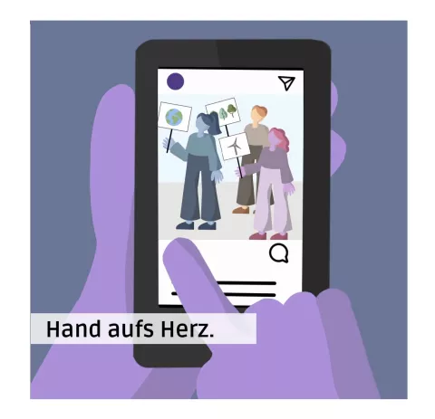 Hand aufs Herz: Einblick in die eingereichten Social-Media-Clips von Elisa Schneider