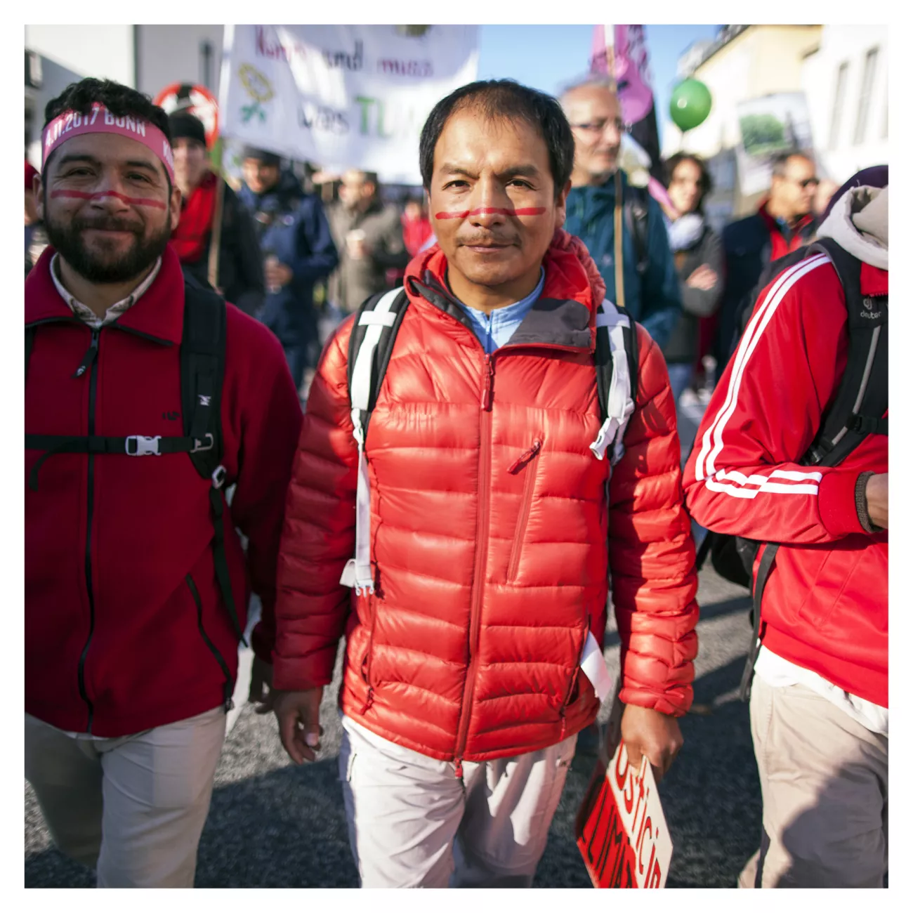 Saúl Luciano Lliuya auf der Klimademonstration im Vorfeld der COP23 in Bonn