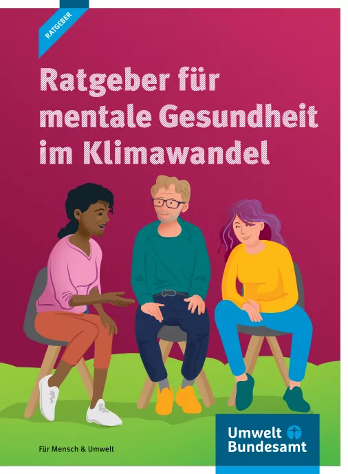 Titelbild: Ratgeber für mentale Gesundheit im Klimawandel herausgegeben vom Umweltbundesamt.