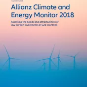 Cover Allianz Klima- und Energiemonitor 2018