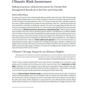 Cover Human Rights-based Approach to Climate Risk Insurance