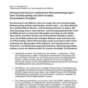 Cover Positionspapier zum Klimaschutz von 50Hertz und Germanwatch