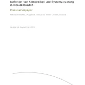 Definition von Klimarisiken und Systematisierung in Risikokaskaden