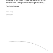 Results of October 2009 expert elicitation on climate change related litigation risks