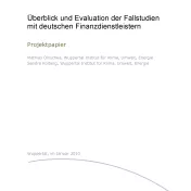 Überblick und Evaluation der Fallstudien mit deutschen Finanzdienstleistern