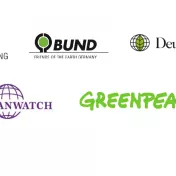 Logoleiste Greenpeace, WWF, Germanwatch, BUND, E3G, DUH, DNR