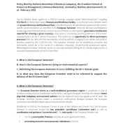 Policy Brief: Welche Rolle spielt das Europäische Semester für den Wiederaufbau der europäischen Wirtschaft?